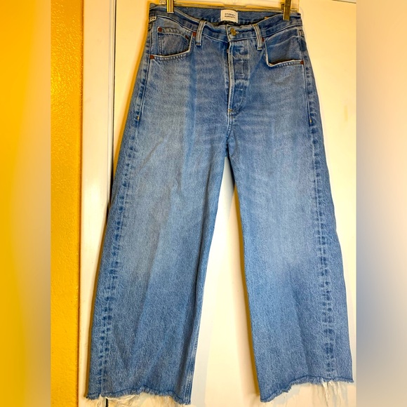 Citizens Of Humanity Denim - Citizens of Humanity Ayla Crop Raw Jeans size 27 stone wash